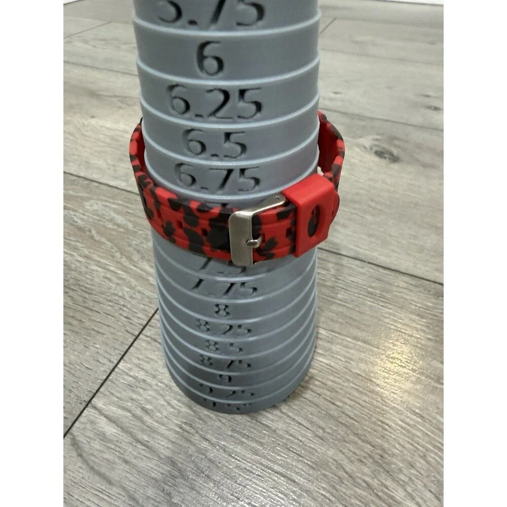 Lavaredo Digital Sport Watch 44mm Red Camo Alarm Chronograph WR 164FT